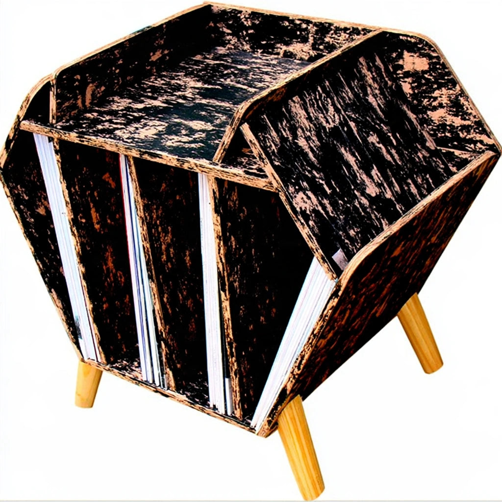 Opbergkast van hout, kleur naturelbruin
