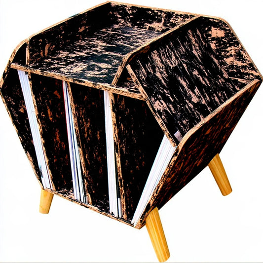 Opbergkast van hout, kleur naturelbruin